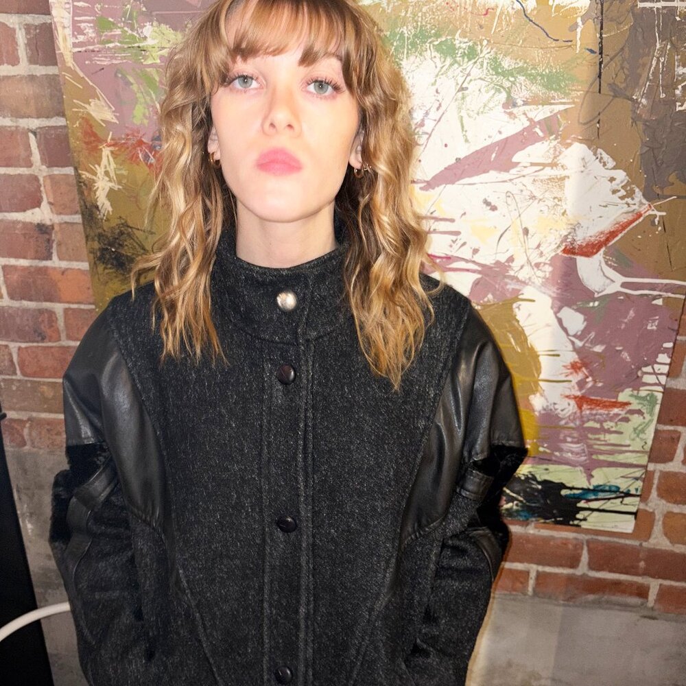 Vintage 80s Editions Long Dolman Sleeve Coat